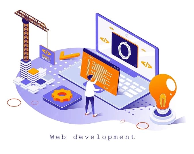 Web development illustration