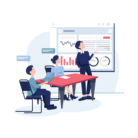 Team working illustration