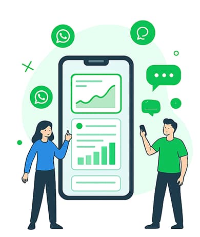 WhatsApp Marketing Illustration